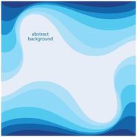 Blue wave vector abstract background flat design stock illustration