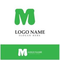 M Letter Logo Template vector