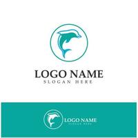 dolphin icon logo design vector