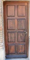 The old   wooden door in France photo