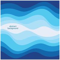 Blue wave vector abstract background flat design stock illustration