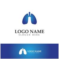 plantilla de logotipo de salud y cuidado pulmonar,emblema,concepto de diseño,símbolo creativo,icono,ilustración vectorial. vector