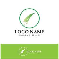 aloe vera logo icon illustration vector