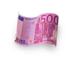 billete en el euro 500 foto