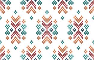 Handmade Aztec woven embroidery beautiful pattern. Navajo seamless pattern in tribal, Mexican Aztec geometric art ornament print. Design for carpet, wallpaper, wrapping, fabric, cover, textile vector