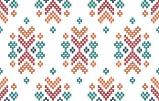 Handmade Aztec woven embroidery beautiful pattern. Navajo seamless pattern in tribal, Mexican Aztec geometric art ornament print. Design for carpet, wallpaper, wrapping, fabric, cover, textile vector