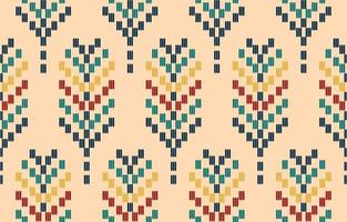 Handmade leave woven embroidery beautiful pattern. Navajo seamless pattern in tribal, Mexican Aztec geometric art ornament print. Design for carpet, wallpaper, wrapping, fabric, and textile. vector