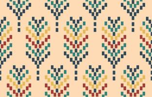 Handmade leave woven embroidery beautiful pattern. Navajo seamless pattern in tribal, Mexican Aztec geometric art ornament print. Design for carpet, wallpaper, wrapping, fabric, and textile. vector