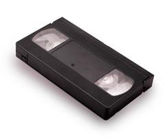 cinta de casete de video vhs en blanco foto