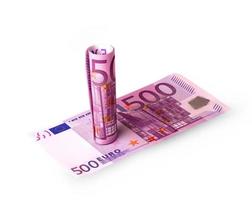 banknotes in the 500 euro photo