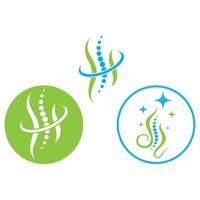 Spine diagnostics symbol logo template vector illustration design