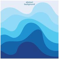 Blue wave vector abstract background flat design stock illustration