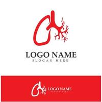 lung health and care logo template,emblem,design concept,creative symbol,icon,vector illustration. vector