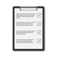 clipboard with checklist vector