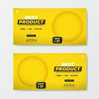 Best product promotion sale banner template vector