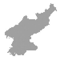 Map with dot vector