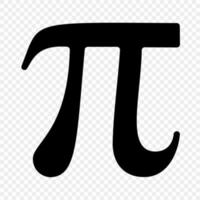 Pi symbol icon vector