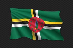3D Waving Flag vector