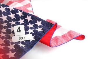 bandera de estados unidos. día de la Independencia. Estados Unidos celebra el 4 de julio. foto