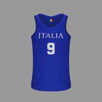 Realistic basketball shirt vector