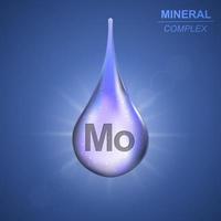 Mineral complex background vector