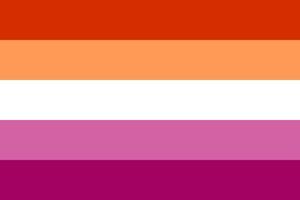 Lesbian Pride flag vector