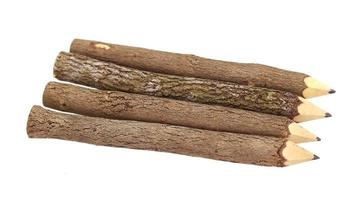 Pencil wood isolated on white background photo