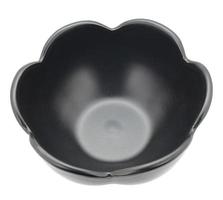 black bowl isolated on white background photo