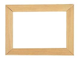 Peach decorative weathered square wood photo painting picture frame isolated on white background