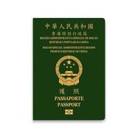 Realistic 3d Passport vector