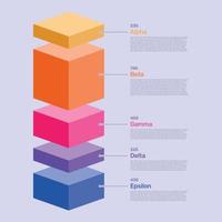 Infographics template for modern business presentation. Data visualization concept. Process chart. Vector illustration