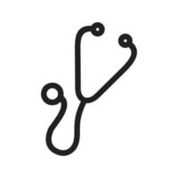 Stethoscope Line Icon vector