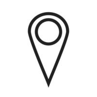 Location Tag Line Icon vector