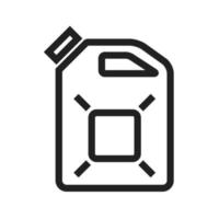 Diesel Can Line Icon vector