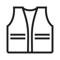 Construction Jacket Line Icon vector