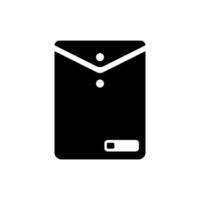 Black icon, envelope. vector