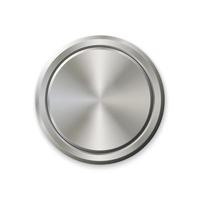 realistic metal button vector