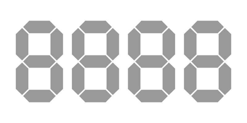 Digital numbers price