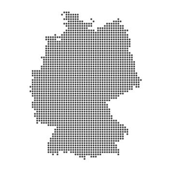 Map with dot vector