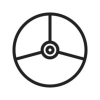 Car Steering Line Icon vector