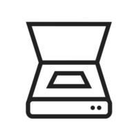 Scanner Line Icon vector