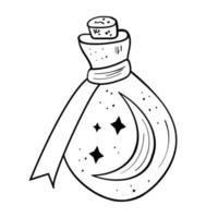 Magic potion alchemy vector