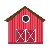 Barn for grain and hay vector