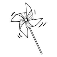 Hand drawn pinwheel vector