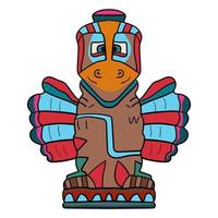 Totem bird eagle vector