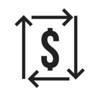Return on Investment Line Icon vector