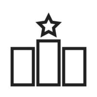 Rankings Line Icon vector