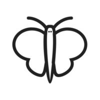 Butterfly II Line Icon vector