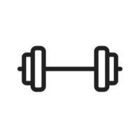 Weightlifting Line Icon vector