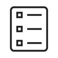 List View Line Icon vector